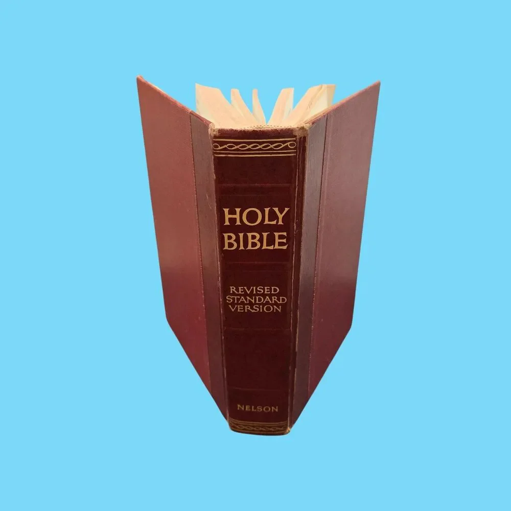 Vintage Holy Bible Revised Standard Old & New Testament 1952 Red Cover T. Nelson
